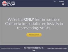 Tablet Screenshot of bayareabicyclelaw.com